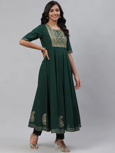 Cotton Printed Kurta Pant Dupatta Set-VKSKD1218